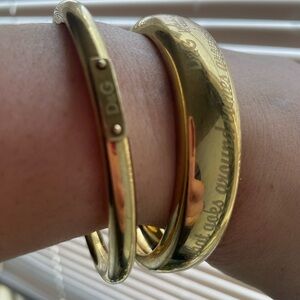Dolce & Gabbana Gold Bangles